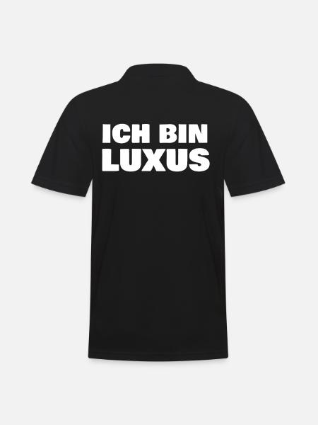 Ich bin Luxus - Männer Poloshirt - Schwarz