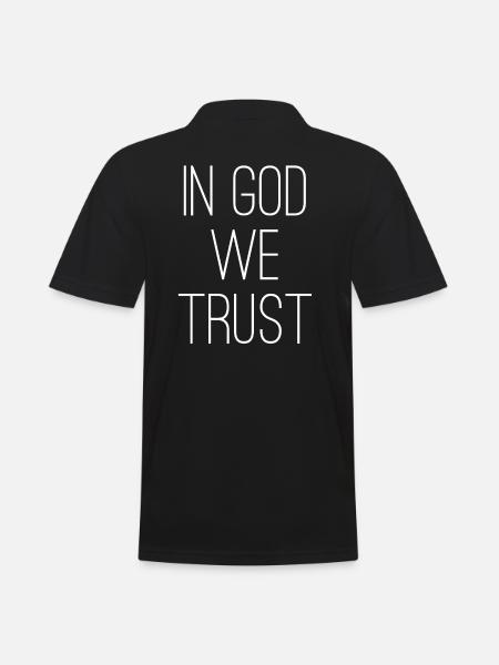 In God We Trust - Men's Polo Shirt - black