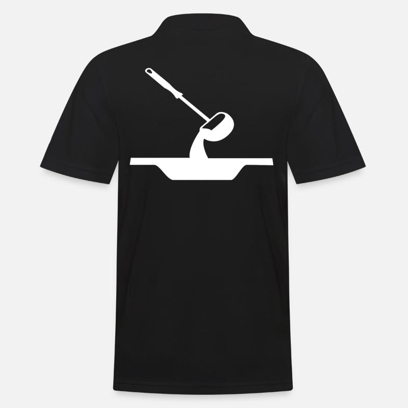 Soup soup spoon - Men's Polo Shirt - black