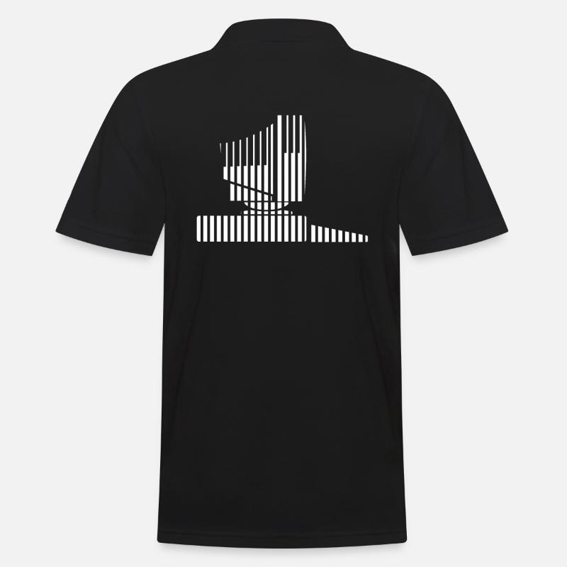 PC - Männer Poloshirt - Schwarz