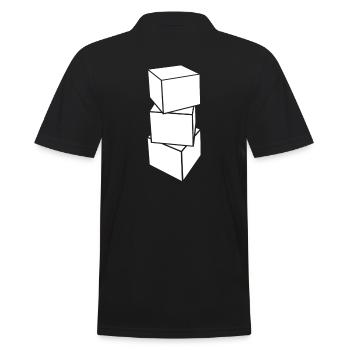 Building blocks - Men's Polo Shirt - black - Back - Kai (181cm)