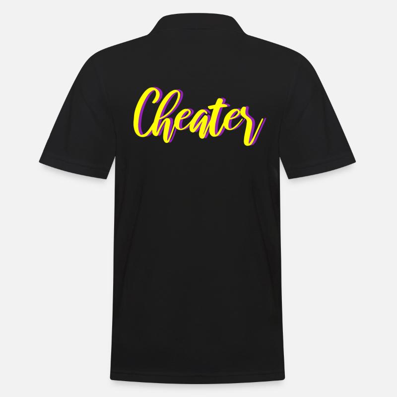 Cheater - Männer Poloshirt - Schwarz