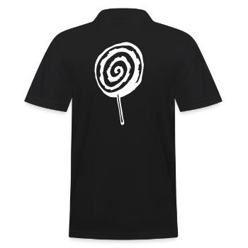 Lolli Lollipop - Men's Polo Shirt - black - Back - Kai (181cm)