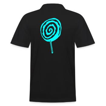 Lolli Lollipop - Men's Polo Shirt - black - Back - Kai (181cm)
