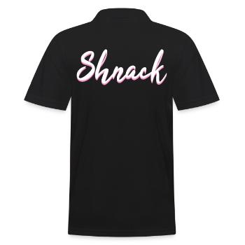 Shnack - Men's Polo Shirt - black - Back - Kai (181cm)