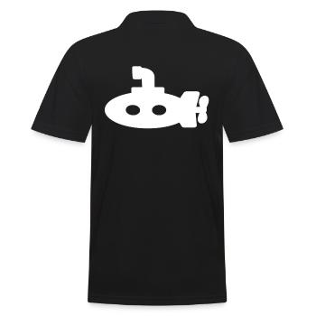 Submarine - Men's Polo Shirt - black - Back - Kai (181cm)