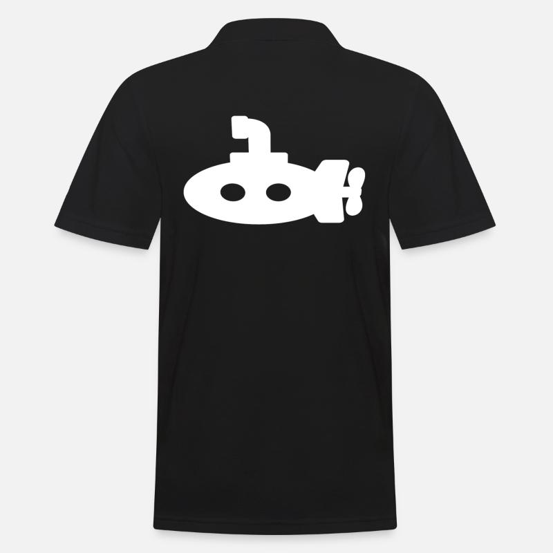 Uboot - Männer Poloshirt - Schwarz