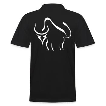 buffalo - Men's Polo Shirt - black - Back - Kai (181cm)