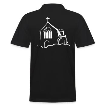 Église sur les nuages - Polo Homme - noir - Dos - Kai (181cm)