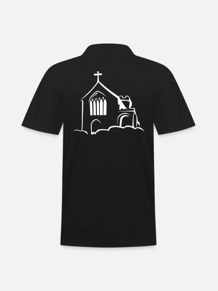 Church on clouds - Men's Polo Shirt - black