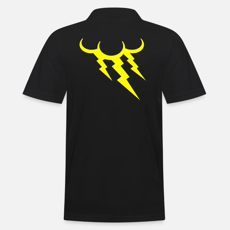 Thunder lightning cloud - Men's Polo Shirt - black
