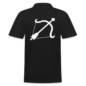 bow and arrow - Men's Polo Shirt - black - Back - Kai (181cm)