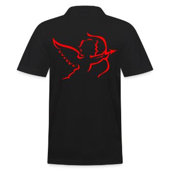 Cupid - Men's Polo Shirt - black - Back - Kai (181cm)