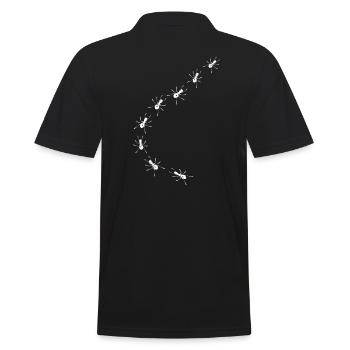 Fourmis - Polo Homme - noir - Dos - Kai (181cm)