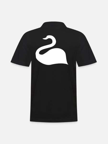 SWAN - Men's Polo Shirt - black