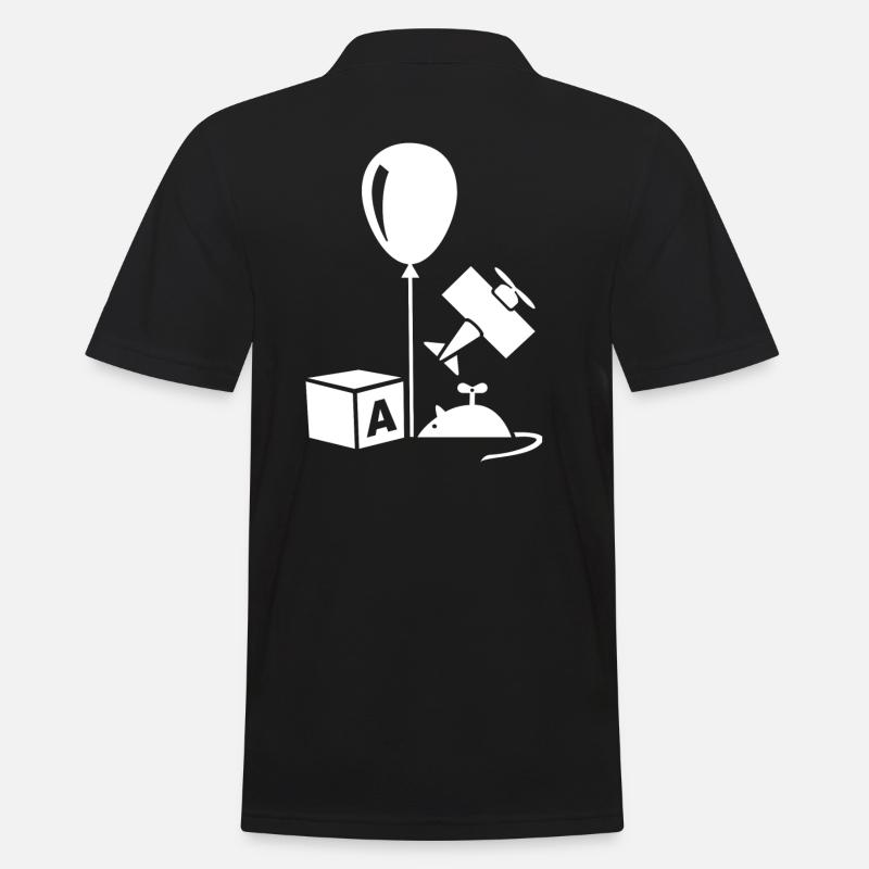 SPIELZEUG - Männer Poloshirt - Schwarz