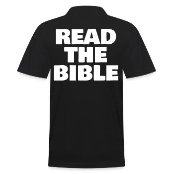 LIS LA BIBLE - Polo Homme - noir - Dos - Kai (181cm)