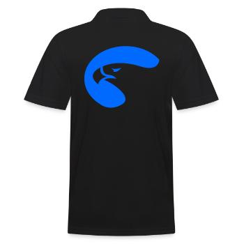 Adler - Männer Poloshirt - Schwarz - Hinten - Kai (181cm)
