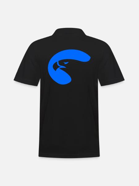 Adler - Männer Poloshirt - Schwarz