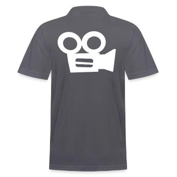 camera operator - Men's Polo Shirt - charcoal grey - Back - Nico (186cm)