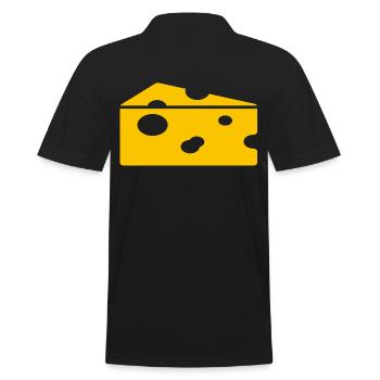 cheese - Men's Polo Shirt - black - Back - Kai (181cm)