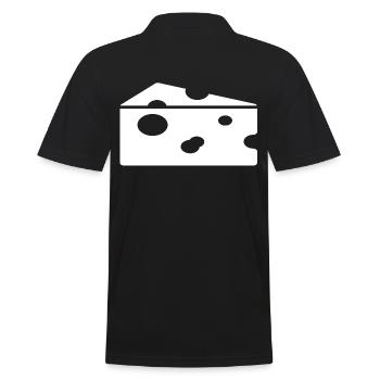 cheese - Men's Polo Shirt - black - Back - Kai (181cm)