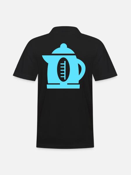 water heater - Men's Polo Shirt - black