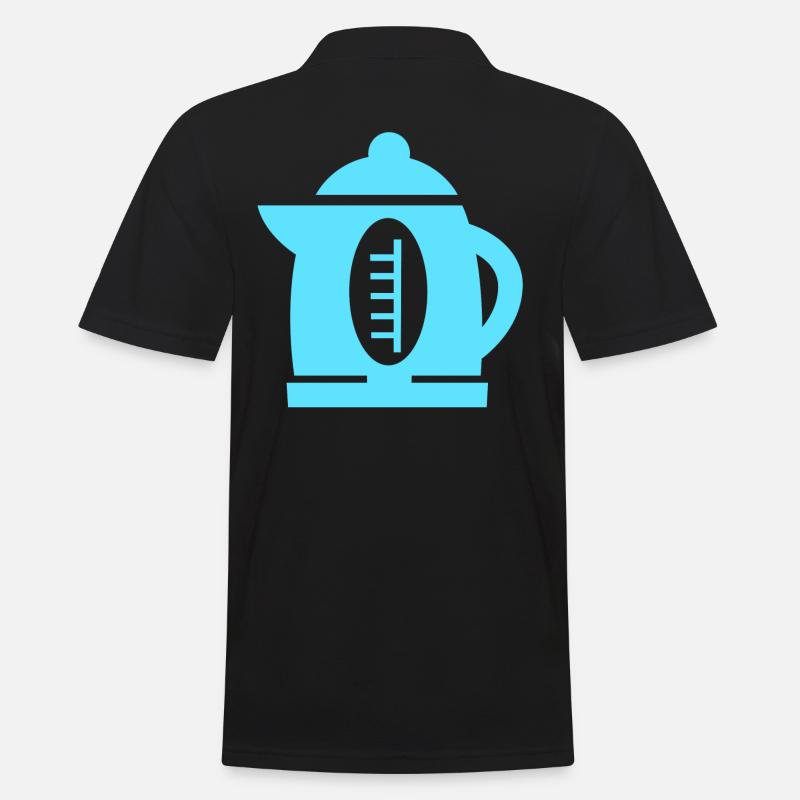 chauffe-eau - Polo Homme - noir