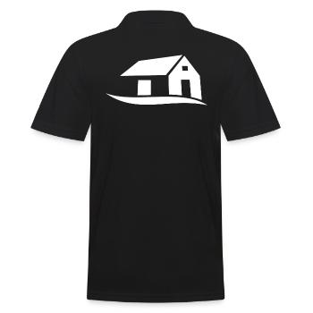 house - Men's Polo Shirt - black - Back - Kai (181cm)