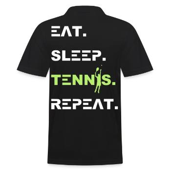 Tennis 2reborn - Polo Homme - noir - Dos - Kai (181cm)