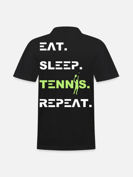 Tennis 2reborn - Men's Polo Shirt - black