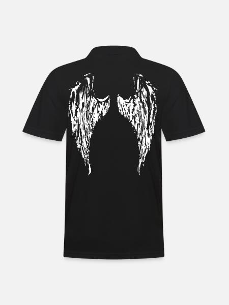 Angel Angel Wing Wings Angelwings 2reborn - Men's Polo Shirt - black