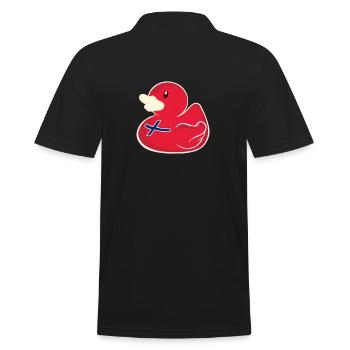 Bathing Duck Norway Norway Sweet Duck - Men's Polo Shirt - black - Back - Kai (181cm)
