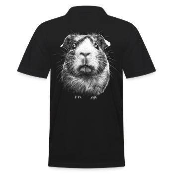 cochon d’Inde portrait rongeur rongeurs animaux - Polo Homme - noir - Dos - Kai (181cm)