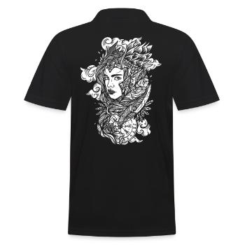 Femme Viking Nordique - Shield Maiden & Valkyrie - Polo Homme - noir - Dos - Kai (181cm)