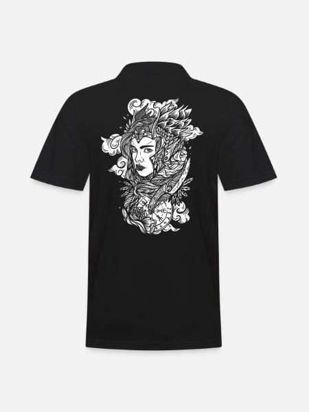 Femme Viking Nordique - Shield Maiden & Valkyrie - Polo Homme - noir