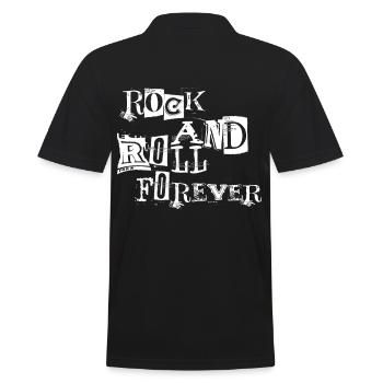 Rock and Roll Forever - Rock éternel - Polo Homme - noir - Dos - Kai (181cm)