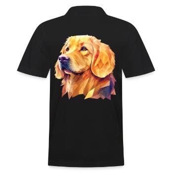 Golden Retriever Chien Chien Race Retriever Chiens - Polo Homme - noir - Dos - Kai (181cm)