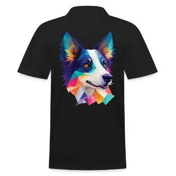 Border Collie Dog Dog Race Collie Dog Design - Polo Homme - noir - Dos - Kai (181cm)