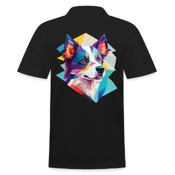 Border Collie Dogs Design Collie Dog Puppy Animal - Polo Homme - noir - Dos - Kai (181cm)