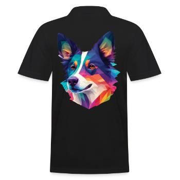 Border Collie Dog Dog Race Collie Dog Design - Polo Homme - noir - Dos - Kai (181cm)