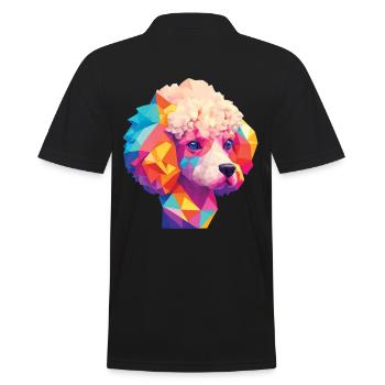 Caniche Chien Chiens Design Caniches Art Pet - Polo Homme - noir - Dos - Kai (181cm)