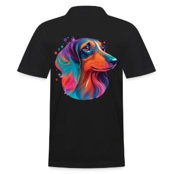Teckel Teckel Chien Chiens Chiens Chien Amour Pet - Polo Homme - noir - Dos - Kai (181cm)