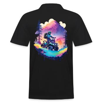 Quad Bike Quad Rider Motocross Outdoor Race Design - Polo Homme - noir - Dos - Kai (181cm)