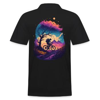 Vélo VTT Cycliste Route Vélo Sport Vélo - Polo Homme - noir - Dos - Kai (181cm)
