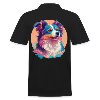 Australian Shepherd Hund Hundeliebhaber Hunde - Männer Poloshirt - Schwarz - Hinten - Kai (181cm)