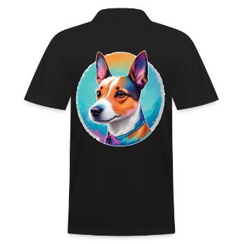 Jack Russel Chien préféré et fidèle compagnon - Polo Homme - noir - Dos - Kai (181cm)