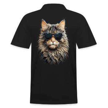 Cool Norwegian Forest Cat Cat Cat Lover - Polo Homme - noir - Dos - Kai (181cm)