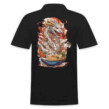 Ramen Dragon Anime Food Art Manga Design - Polo Homme - noir - Dos - Kai (181cm)