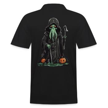 The Tentacle Magician Halloween Horror Special - Men's Polo Shirt - black - Back - Kai (181cm)